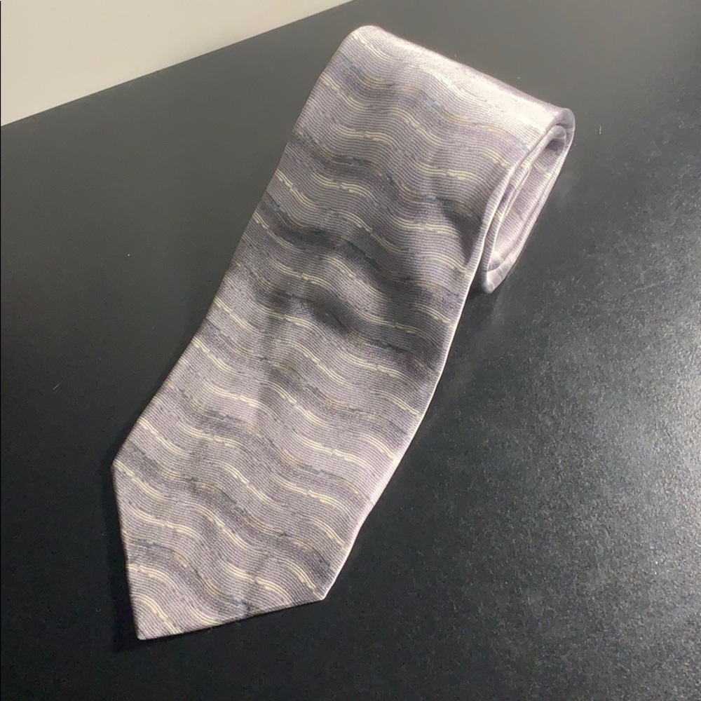 Zylos George Machade silver and grey tie